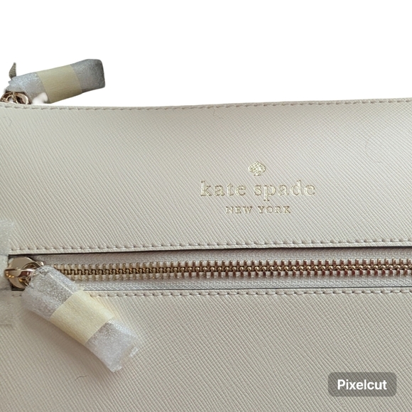 NWT Kate Spade Sadie Crossbody Bag Meringue Cream Leather Purse Current Season - Picture 8 of 11